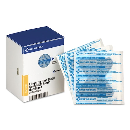 First Aid Only Bandages, Fingertip, 1.75x2,  FAE-3040